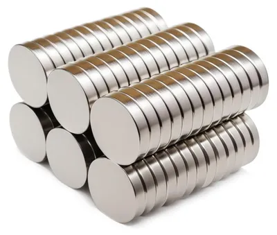 Neodymium Magnete 10x2 mm, 50 Stück, silber, rund