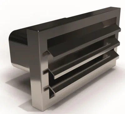 Immagine prodotto di Canale piatto 175x80 mm in acciaio inossidabile, griglia di ventilazione, griglia esterna, scarico aria cucina