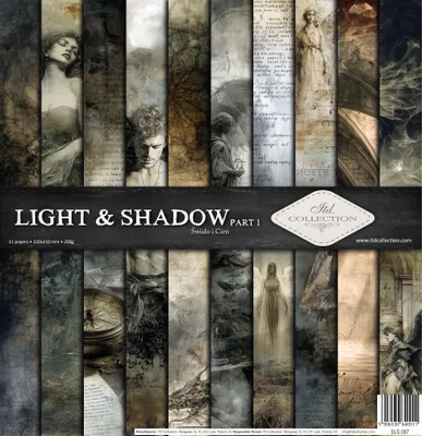 Produktbild von Scrapbooking-Papier Set 30×30 cm – SLS-097 Light & Shadow Teil 1 – ITD Collection
