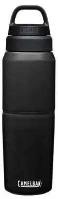 Isolierte Vakuum-Trinkflasche 500 ml, schwarz, Edelstahl