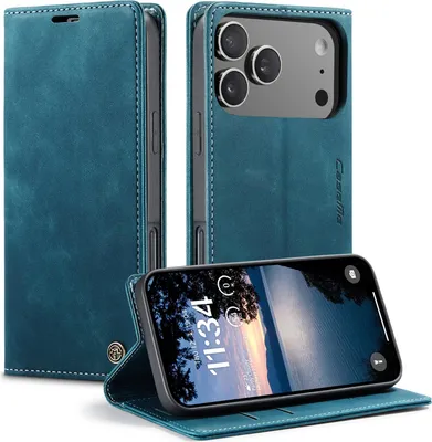 Produktbild von iPhone 17 Pro Hülle - CaseMe 013 Klapphülle - Blau