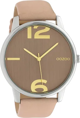 Produktbild von Oozoo Armbanduhr hellrosa Leder Timepieces Damen Analog-Quarzuhr UOC10371