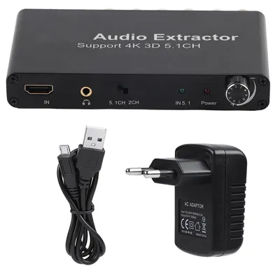 Obrázek produktu pro 4K 3D HDMI 5.1kanálový audio extraktorový konvertor