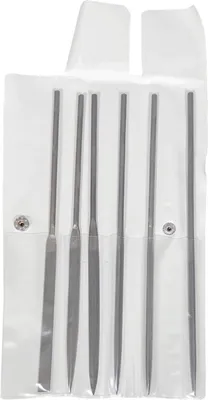 Produktbild von PAULIMOT Nadelfeilen-Set Hieb 2 (1/2 Schlicht) 200 mm, 6-teilig