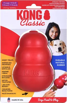 Produktbild von KONG Classic, Hund, Rot, Gummi, Kauend, Abholen, Vereinigte Staaten