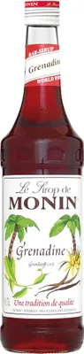Produktbild von Monin Sirup Grenadine, für Cocktails, Kaffee, Kaffeesirup, Cocktailsirup, 0.7 L