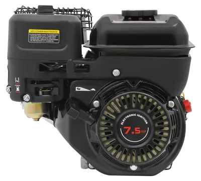 Produktbild von Benzinmotor - Tragbarer 4-Takt-Motor - 212 cm³ - 7,5 PS/4,0 kW - Einzylinder - 3,6-l-Kraftstofftank - Schwarz
