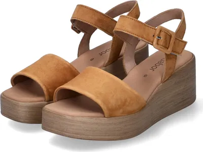 Produktbild von Gabor Damen Sandalen/ Sandaletten/ Keilsandaletten Braun Rauleder  Größe: 6