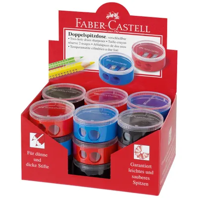 Image de FABER-CASTELL 185418 Dosenspitzer doppelt farbsortiert