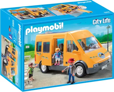 Produktbild von PLAYMOBIL City Life Schulbus Fahrer Schüler Zubehör Set Spielzeug Kinder 6866