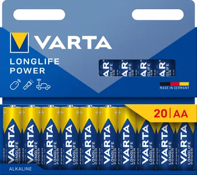 Immagine prodotto di VARTA Batterie Longlife Power Alka. AA Mignon LR6 1,5V 1Bli=20Stk