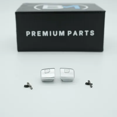 Productafbeelding van 2 x Knopafdekking voor de raambediening, geschikt voor Mercedes Coupé C253 en GLC X253