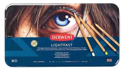 Produktbild von Derwent Lichtbeständiger Bleistift In Metallbox 36 Einheiten Mehrfarbig  Kinder Mehrfarbig One Size
