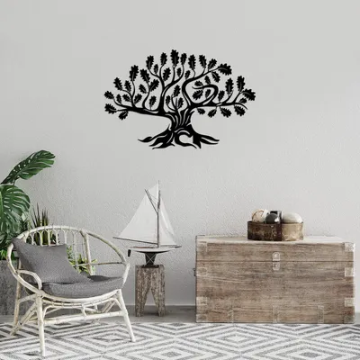 Image de Wallity, Monumental- TNL2267, Noir, Autres décorations pour la maison, 70 x 46 cm, 100% métal (épaisseur : 1