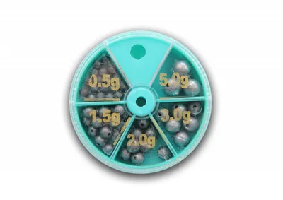 Produktbild von Bleikugeln Kugelblei Blei mit Loch Lochblei Dose 120g