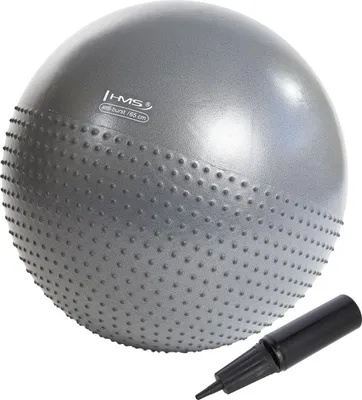 Produktbild von 65 cm grauer Gymnastikball - platzsicher, rutschfest