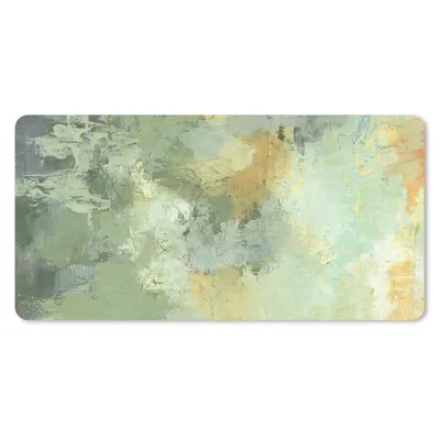 Produktbild von MuchoWow® Schreibtischunterlage Ölgemälde grün 80x40 cm - XXL Mauspad - Gaming Mauspad
