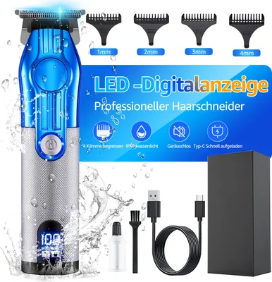 Produktbild von 7Magic Haarschneidemaschine Profi Wasserdicht Haarschneider Herren Wiederaufladbar Haartrimmer Langhaarschneider Elektrisch Bartschneider