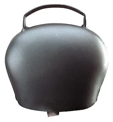 Produktbild von BLACKBLUE Stahlglocke gewölbt | schwarz | ø 120 mm | Riemenbreite 82 mm