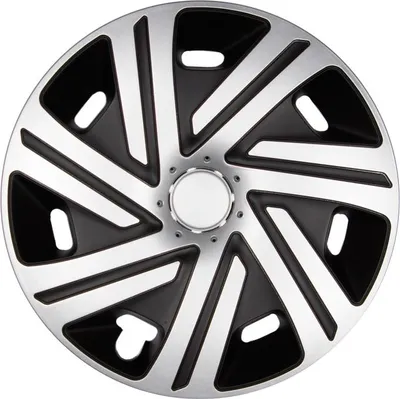 Obrázok produktu pre 4x PREMIUM DESIGN kryty kolies PAINTED 15 INCH #63 Silver Black