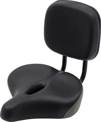 Image de Selle de vélo avec dossier - Tricycle/vélo électrique - Réglable - Rembourrage épais et confortable - Construction robuste - Jusqu'à 100 kg