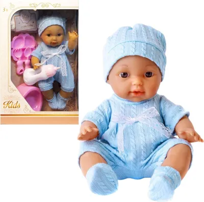Produktbild von Baby-Puppe mit Zubehörset - trinkt und macht Pipi