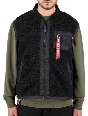Produktbild von Alpha Industries Teddy Vest Weste für Herren Black