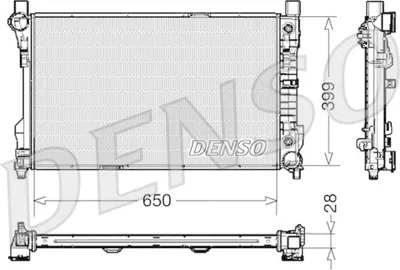 Obrázek produktu pro Chladič, chlazení motoru DENSO DRM17079