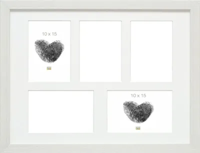 Produktbild von Galerie-Rahmen S41VF1P weiß 5 Fotos 10x15 cm