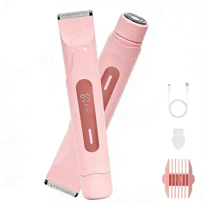 Produktbild von Frauen Gesichts- & Bikini-Haarentferner – 2-in-1 Elektrorasierer, sanftes Entfernen für Gesicht, Beine und Intimbereich, wiederaufladbar