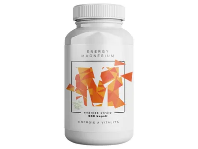 Obrázek produktu pro BrainMax Energy Magnesium, 1000 mg, 200 kapslí (Magnesium Malate - Hořcík malát, 164 mg)