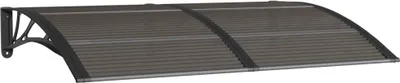 Image de vidaXL Auvent de porte Noir 150x100 cm Polycarbonate