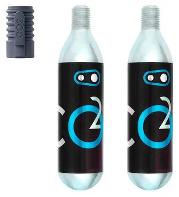 Produktbild von Crankbrothers Co2-kartusche 16g 2 Einheiten Schwarz,Silber 16 g Schwarz,Silber 16 g