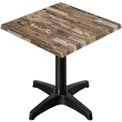 Produktbild von WBC | Bistro Außen Tisch | B:T:H 70 x 70 x 80,5 cm | Vintage Old / Schwarz | Quadratisch | Bistrotisch Gastro Tisch