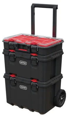 Productafbeelding van Keter 250927 Stack 'n Roll gereedschapskist, onuitgevoerd, zwart