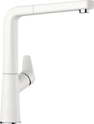 Produktbild von BLANCO AVONA-S Armatur / Silgranitweiß / Zugauslauf / Hochdruck