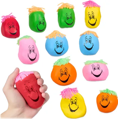 Produktbild von relaxdays Stressbälle 8 cm 12er Set