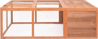 Immagine prodotto di vidaXL Gabbia per animali da giardino 150x100x50 cm in legno massiccio d'abete