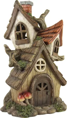 Produktbild von Minigarten Baumhaus groß 30,5 cm Polyresin Deko Figur Garten