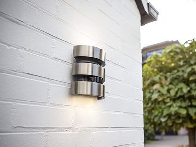 Lutec LED Sensor-Außenleuchte Maya Up- & Downlight mit Bewegungsmelder