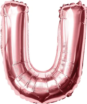 Produktbild von Oblique Unique Folien Luftballon Buchstabe U Geburtstag JGA Hochzeit Party Deko Ballon - roségold
