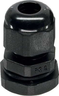 Image de InLine® 44010B Passe-câble PG 7 Nylon IP68 3,5-6mm, noir, 10 pièces