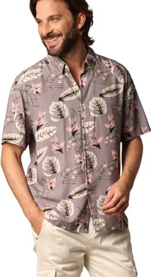 Image de Deeluxe Sahel Chemise à manches courtes Gris XL Hommes Gris XL