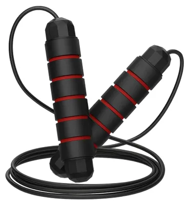 Image de Corde à sauter de fitness, réglable, avec poignées en mousse antidérapante, pour adultes