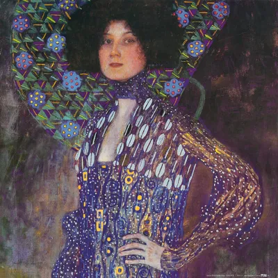 Produktbild von Gustav Klimt Kunstdruck Bild - Emilie Flöge, 1902 (40 x 40 cm)