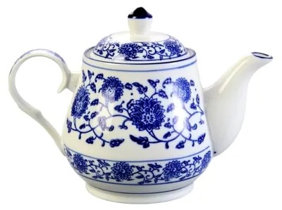 Produktbild von Porzellan Teekanne 0,45 l "China Blau"