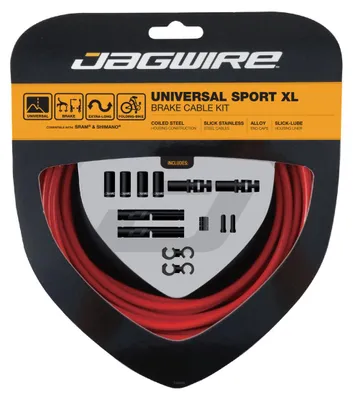 Produktbild von Jagwire Sport Xl Sram/shimano/campagnolo Bremskabel-kit Rot Rot One Size