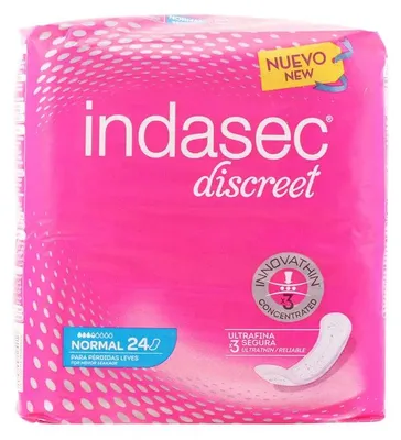 Obrázok produktu pre Indasec Compresses Inkontinencia Normal 24 jednotiek