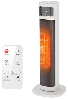 Produktbild von HOMCOM Elektrischer Keramik-Heizlüfter, 2.000 W, 4 Modi