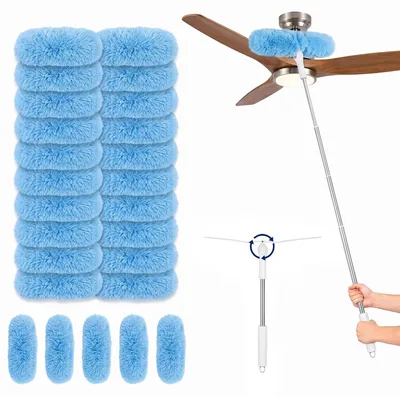 Staubwedel 180 cm Teleskopstange, 360° biegsam, für Möbel & Decken
